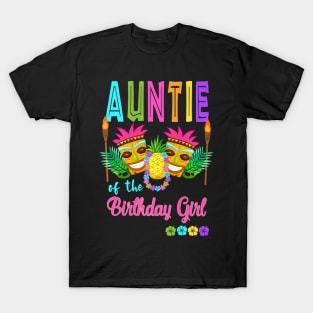 Hawaiian Luau Birthday Party Matching Tiki Outfit Summer T-Shirt